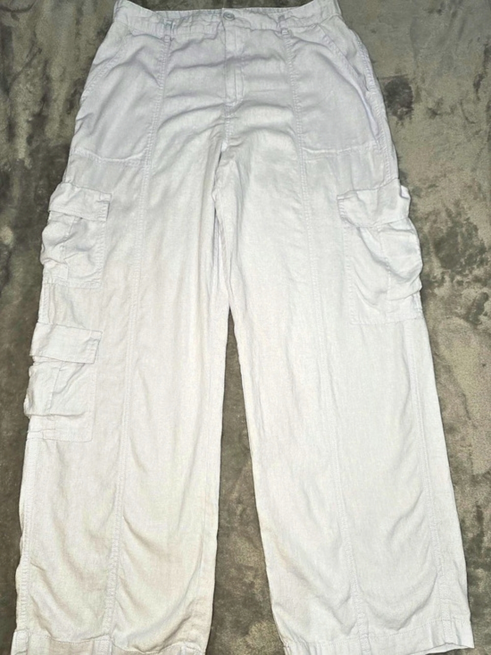 Nwot Aéropostale Straight Leg Linen Blend Cargo Pants -Large